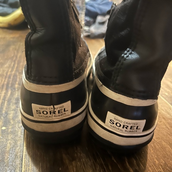 SOREL Women's Black and White Out N About Plus Waterproof Duck Boots Sz.10 - Picture 6 of 9